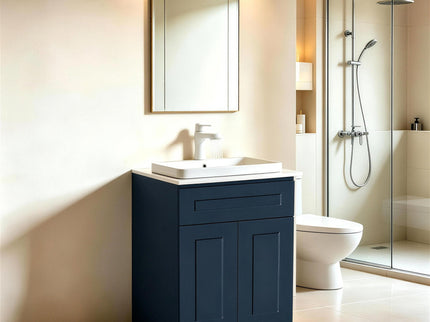 Shaker Base Cabinet With Soft-Close Drawer & Double Doors, Adjustable Shelf