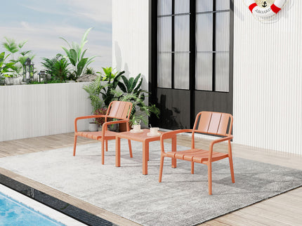 3 Piece Indoor / Outdoor Leisure Table And Chair Set