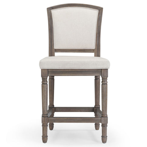 Stool With Upholstered Seat And Back