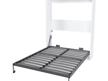 Queen Murphy Bed, Foldable Wall Bed, Space Saving Design For Bedrooms - White