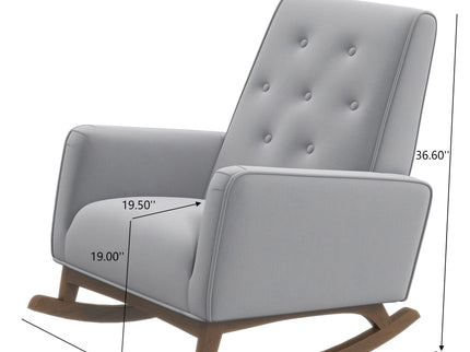 Demetrius - Solid Wood Rocking Chair