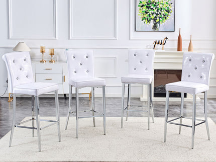 Bar Chairs & Crystal Clasp Design (Set of 2)