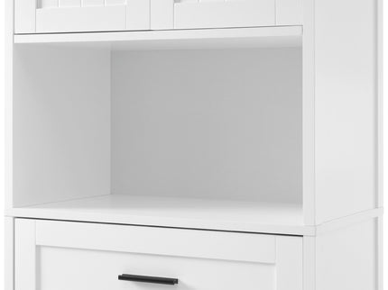 Freestanding Tall Bathroom Cabinet With Soft Close Doors And Adjustable Shelves