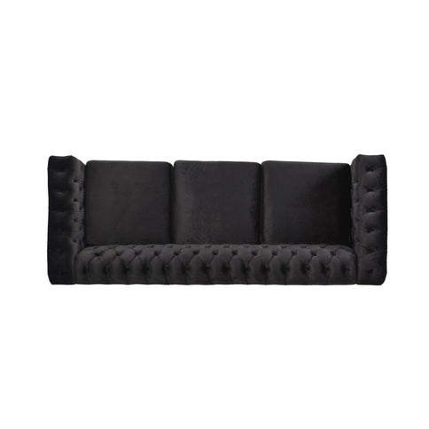 Chesterfield Style 3 Seater Sofa With Deep Button Tufting