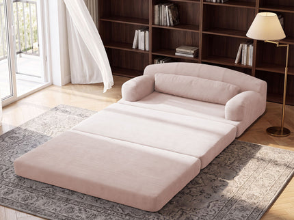 2 Seater Sofa Bed, Compact Foldable Floor Couch