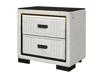 Isaiah - Nightstand With Upholstered Frame
