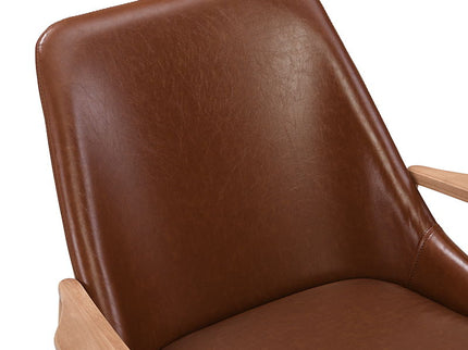 Mid-Century Modern Accent Armchair With High Back