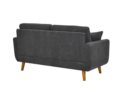 Upholstered Loveseat With Arms And Pillows