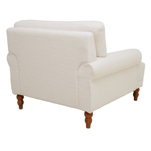 Elegant Circular Armrests, Ergonomic Lumbar Support, Vintage Roman Column Legs, Luxurious Large Size, Enhances Living Room Aesthetics, For Living Room, Bedroom And Study