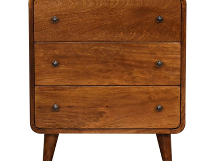 3 Drawer Mini Curved Chest