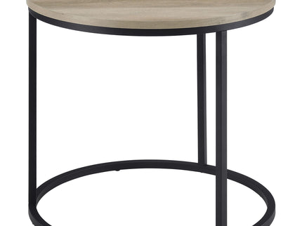 Arrize - Round Side End Table - Pine Wood