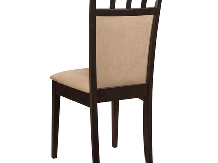 Gianna - 5 Piece Dining Set With Oval Table And Side Chairs - Cappuccino