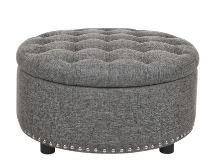 Tufted Storage Ottoman With Upholstery