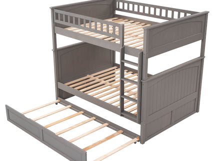 Bunk Bed With Twin Size Trundle, Guardrails