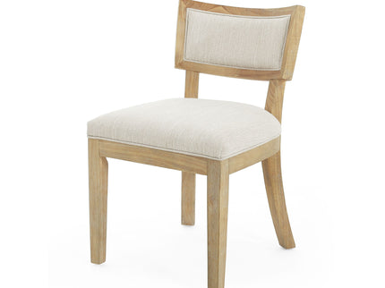 Farmhouse Style Fabric Upholstered Side Dining Chair Set