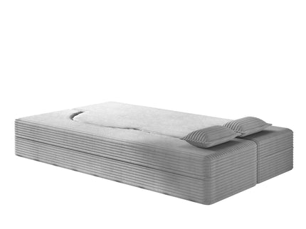 Floor Sofa With 2 Pillows, Convertible Twin Size Mattress For Living Room