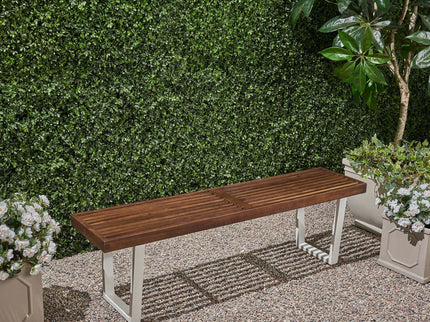 Intrinsic - Outdoor Dining Bench With Slat Top