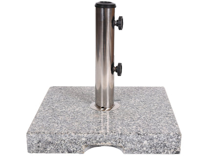 Umbrella Holder Square 55 Lbs Umbrella Base - Natural / Gray