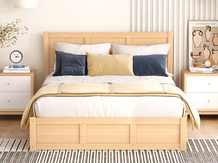 Platform Bed With Underneath Storage And 2 Drawers