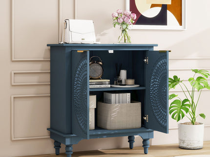 Hollow - Carved 2 Doors Accent Cabinet