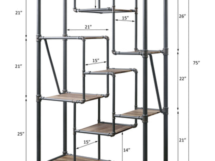 Brantley - Antique Bookshelf - Oak