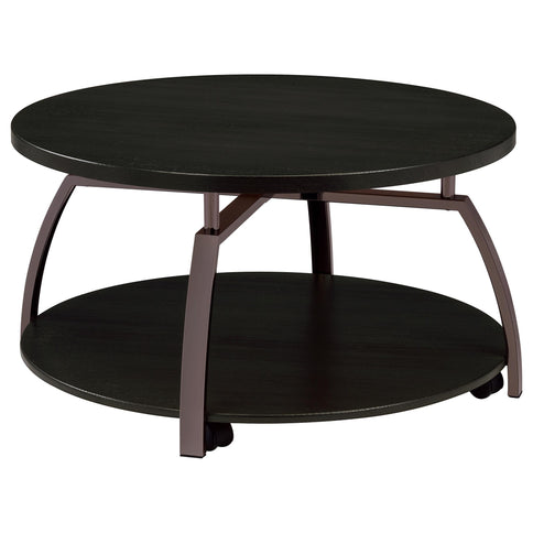 Starrett - 2 Piece Round Coffee Table Set - Charcoal