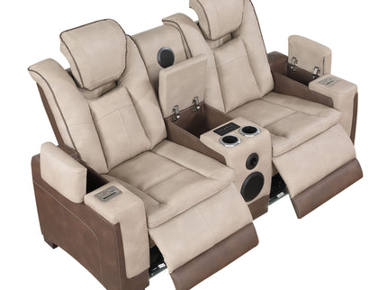 Bruno - Power Reclining Loveseat With Bluetooth Speakers