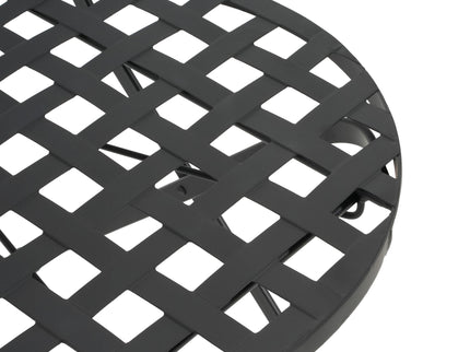 Lambert - Outdoor Chat Set - Black / Red