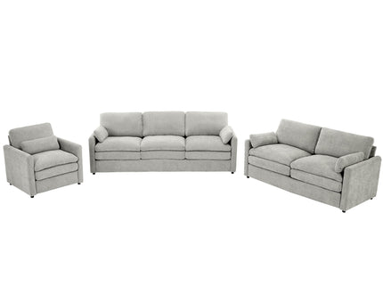 Cozy Upholstered Sofa Set For Living Room