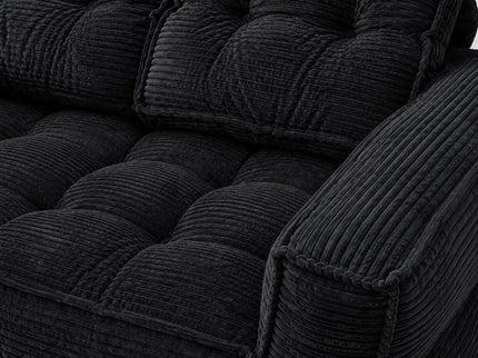 2 Seater Modular Corduroy Sofa With Chaise Lounge For Living Room