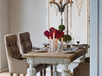 Alcott - Dining Table - Brown / Antique White