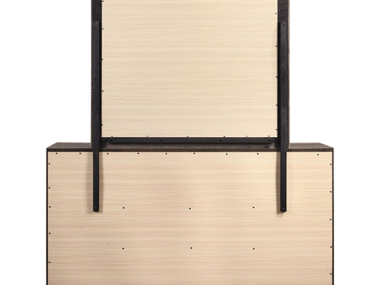 Holmgren - 6 Drawer Dresser With Mirror - Taupe