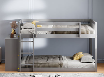 Bunk Bed With 4 Drawers And 3 Shelves