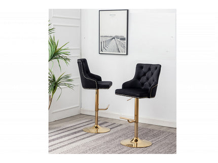 Adjustable Swivel Bar Stool With Nailhead Trim (Set of 2)