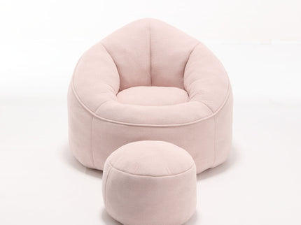 Bedding Bean Bag Sofa Chair High Pressure Foam With Footrest