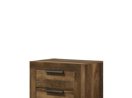 Morales - Rustic Nightstand - Oak