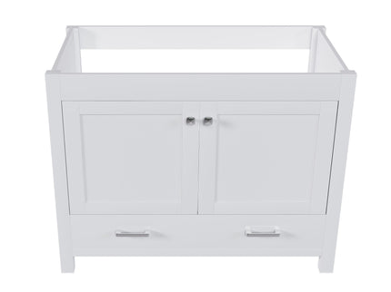 42" Bathroom Vanity Base With Doors And Drawer - White