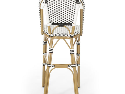 Outdoor Pe Rattan French Barstool Set