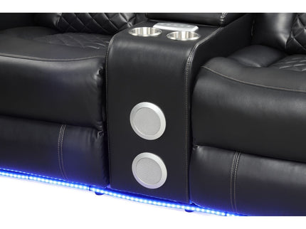 Benz - Power Recliner Set With LED Lighting And USB Charging