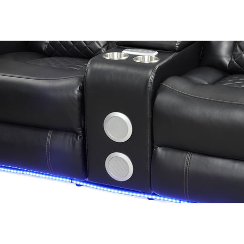 Benz - Power Recliner Set With LED Lighting And USB Charging