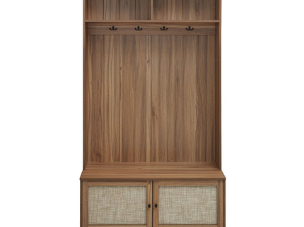 Modern Storage Closet For Bedroom, Entryway, Or Living Room - Walnut