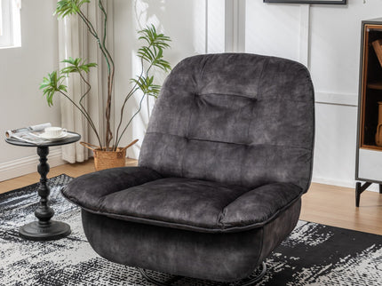 Modern Swivel Gliding Recliner Chair With Rocking Function And Phone Holder, Large Comfortable