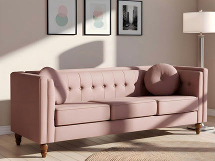 Chesterfield Sofa With Square Arms For Living Room