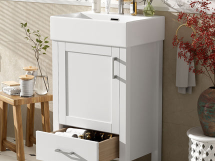 Bathroom Vanity With Sink, Frame And Drawer