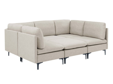 Upholstered Modular Sectional & Tall Legs