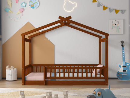 Bed House Bed Frame With Fence