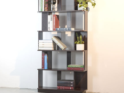 Modern 5 Tier Open Storage Bookcase