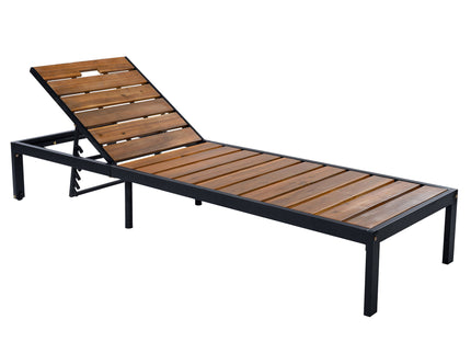 Outdoor Chaise With Adjustable Backrest