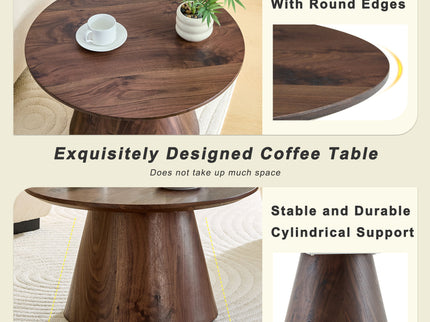 Circular Coffee Table With Adjustable Feet