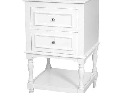Retro Design Bathroom Vanity With Sink, 2 Drawer Storage Cabinet